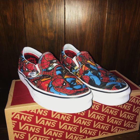 mens spiderman vans